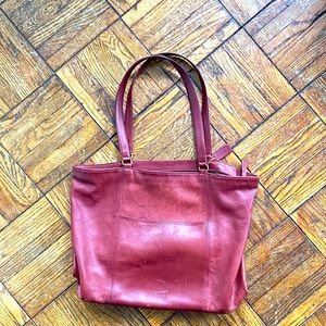 Leather Coach Tote